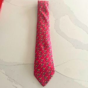 Hermes Mens Equestrian Tie Good Condition